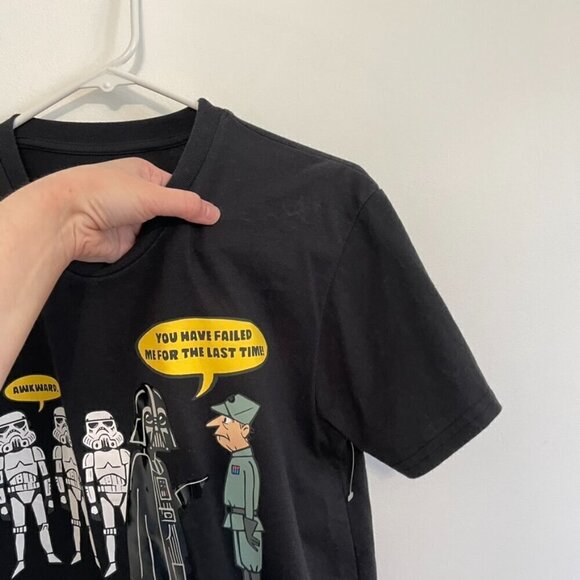 STAR WARS Mens Black Darth Vader Stormtrooper Short Sleeve Graphic Tee T-Shirt M - Picture 8 of 16